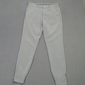 Primo Pants Men's 36 Tall Grey Joggers Ankle Zip Performance Stretch Golf